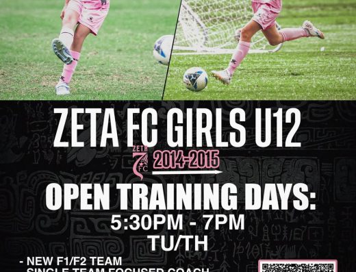 Zeta FC Academy Girls U12 Soccer Team