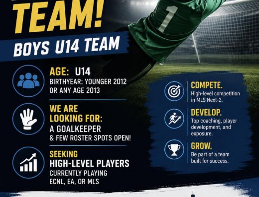 MLS Next 2 Boys U14 | Competitive Soccer Player Recruitment