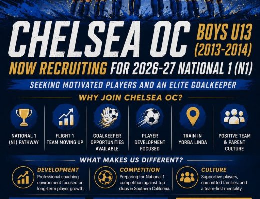 Chelsea OC Boys U13 Soccer Team