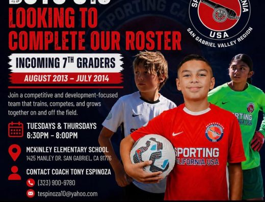 Sporting California USA Boys U13 Open Roster