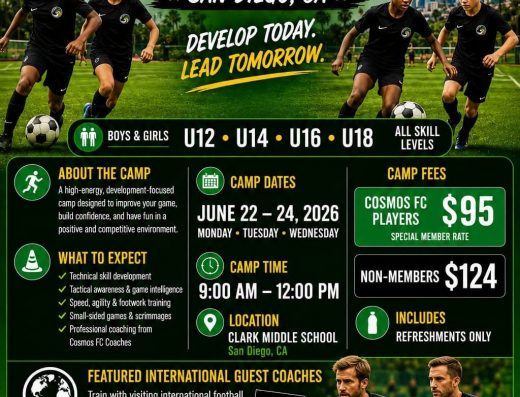 Cosmos FC Summer Soccer Camp 2026